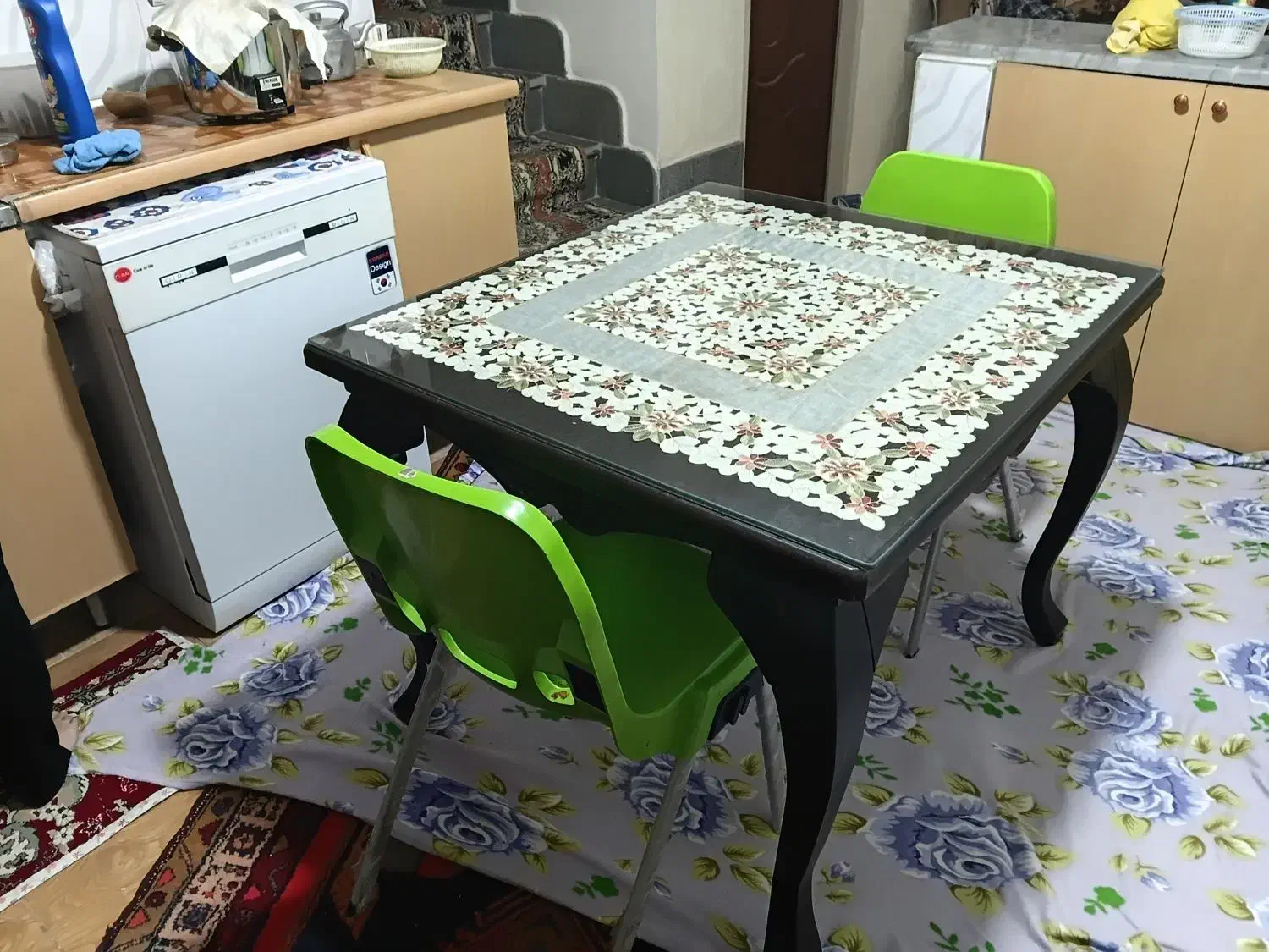 میز نهار خوری چهار نفره|میز و صندلی غذاخوری|سهند, |دیوار