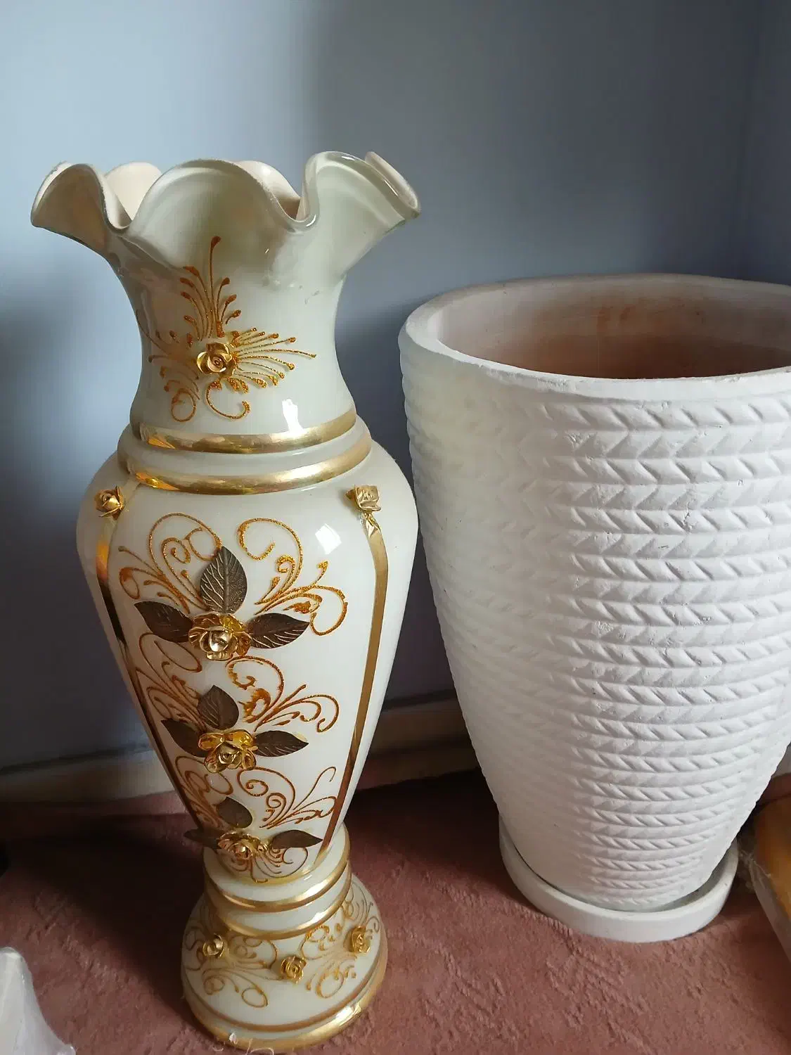 دو عدد گلدان فانتزی|ظروف سرو و پذیرایی|تنکابن, |دیوار