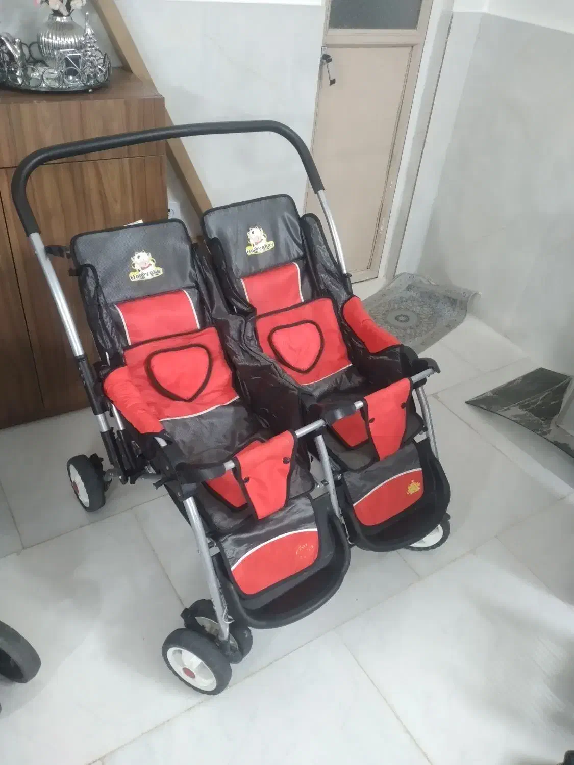 کالسکه با کیفیت دوقلوی خارجی happy baby درحد نو|کالسکه و لوازم جانبی|اصفهان, پوریای ولی|دیوار