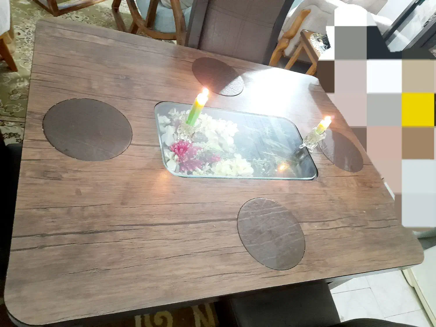 میز غذاخوری ۴ نفره|میز و صندلی غذاخوری|رشت, چله خانه|دیوار