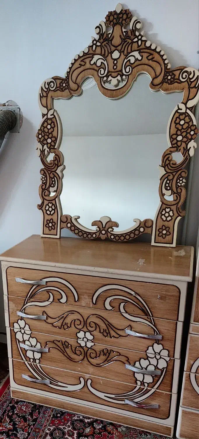 کمد ودراور  در حد نو|جاکفشی، کمد، دراور|بزینه رود, |دیوار