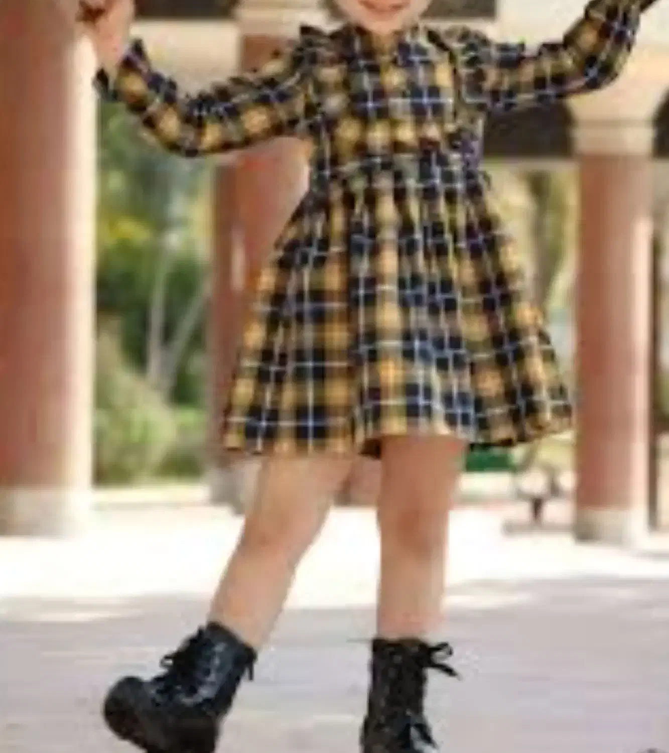 پیراهن کشمیری عروسکی دخترانه کمر چین دار برند|کفش و لباس بچه|خرم‌آباد, |دیوار