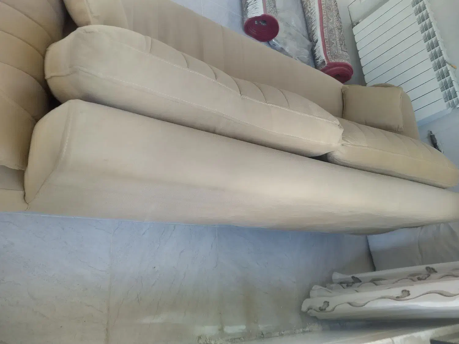 کاناپه سه نفره|مبلمان خانگی و میز عسلی|ابریشم, |دیوار