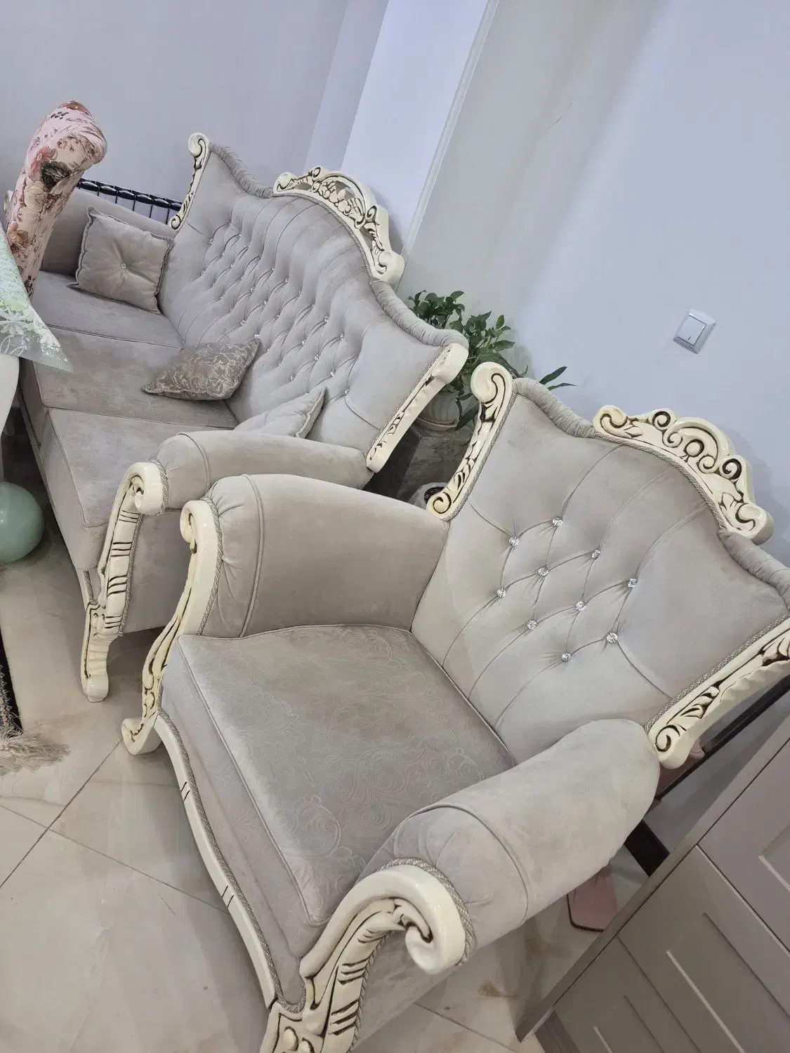 ست مبل ۷ نفره پارچه ترک|مبلمان خانگی و میز عسلی|قم, بنیاد|دیوار