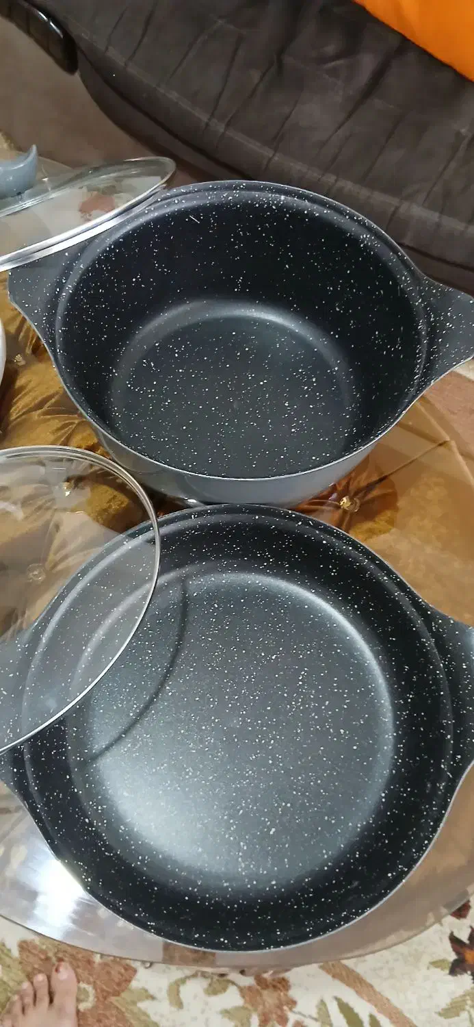 ظروف ۱۴نفره چدن گرانیت قابلمه وماهتابه|ظروف پخت‌وپز|رشت, اسماعیل آباد|دیوار