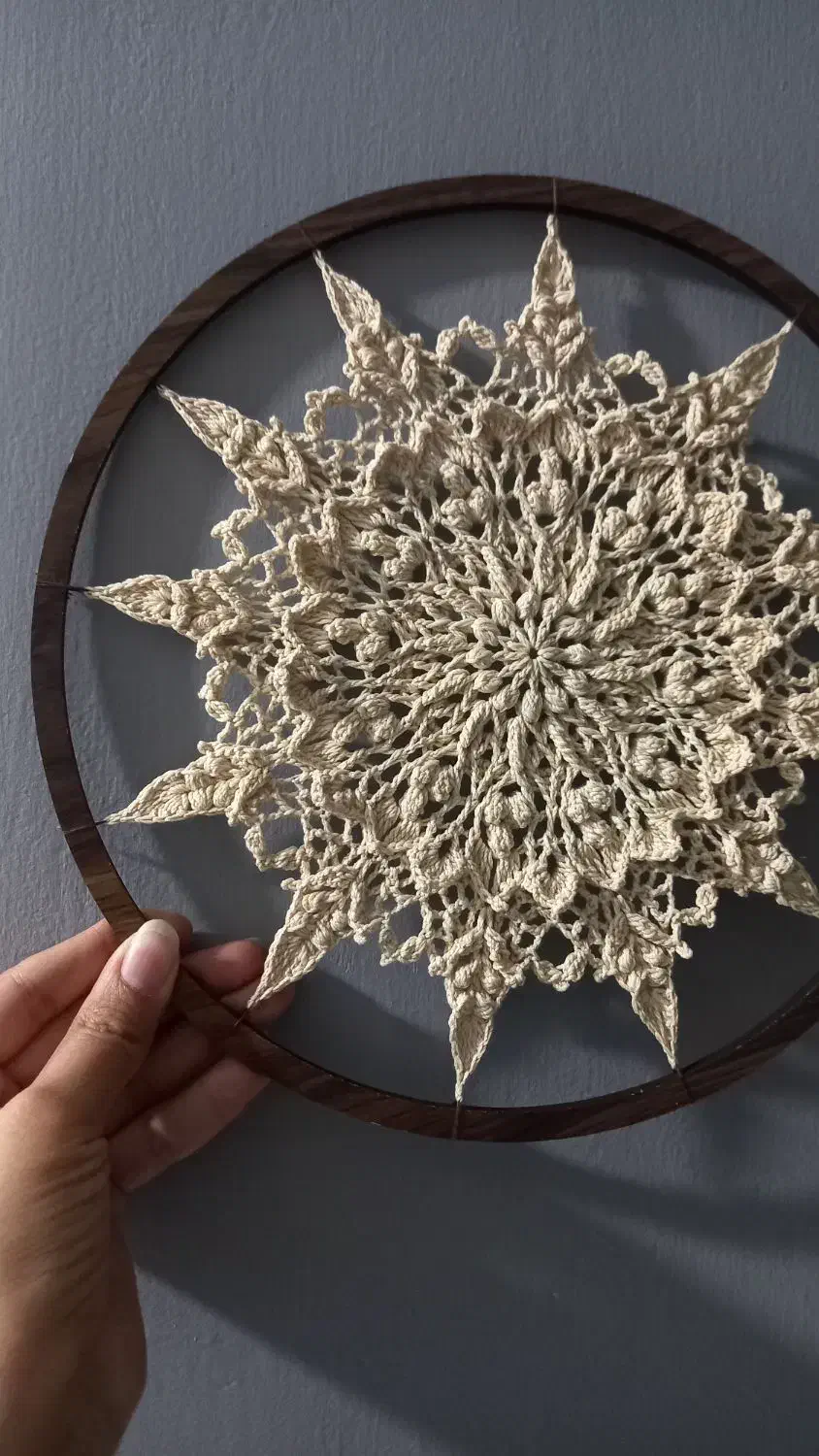 بافت ماندالا|صنایع دستی و سایر لوازم تزئینی|گلبهار, شهر جدید گلبهار|دیوار