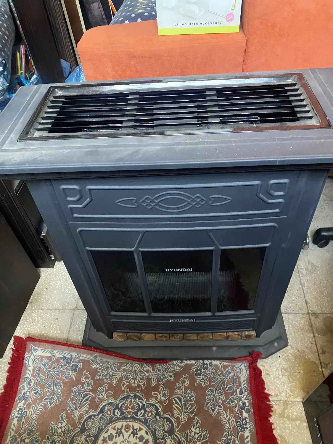 بخاری گازی شومینه دار در حد ند|بخاری، هیتر، شومینه|دلیجان, |دیوار