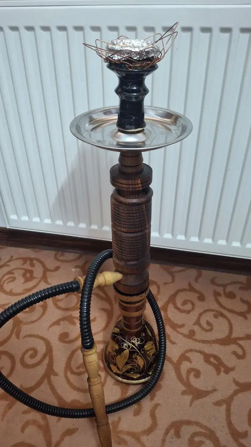 قلیان / قلیون چوبی زیبا|زیورآلات و اکسسوری|قم, باغ کرباسی|دیوار