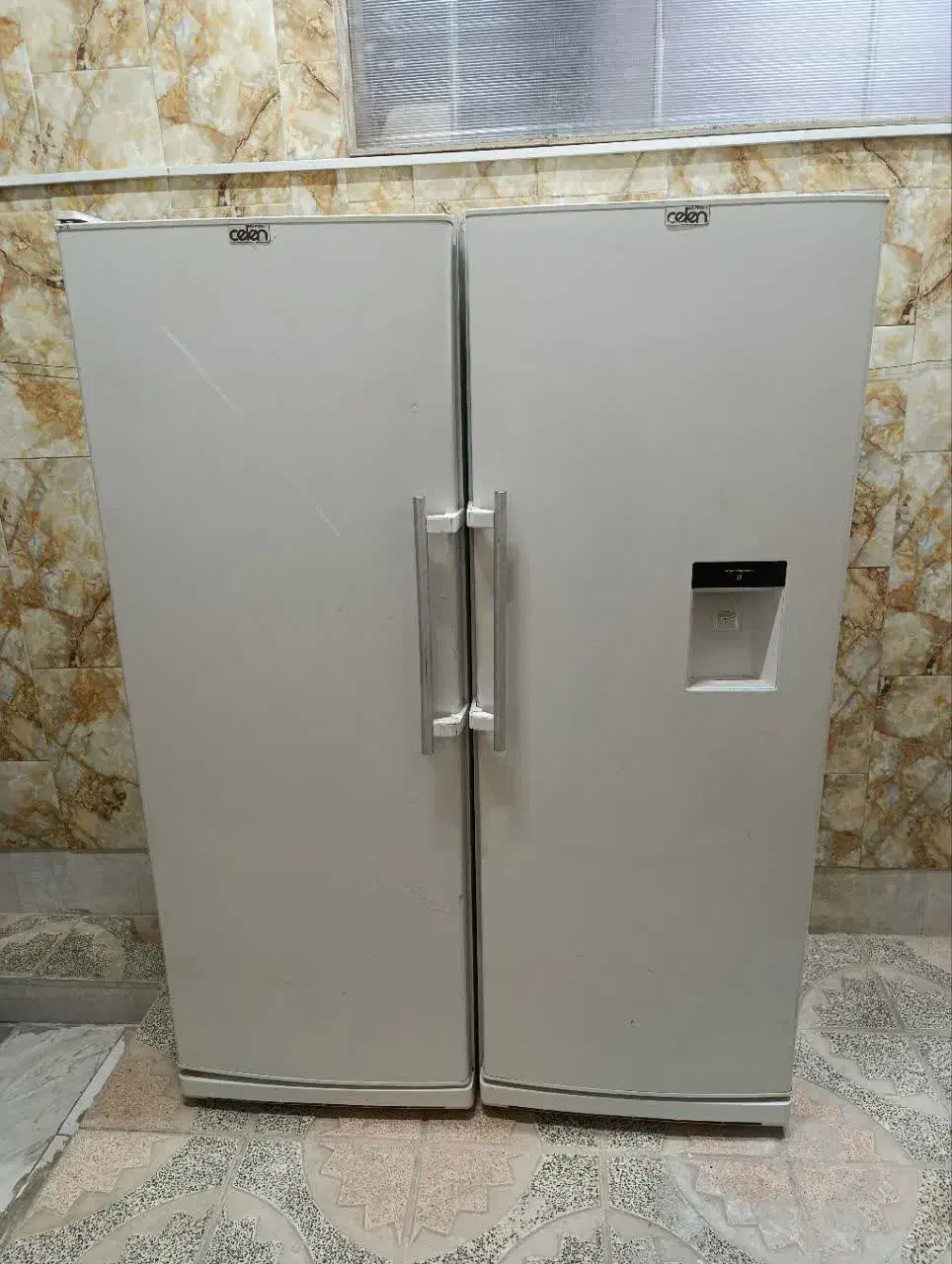 جفت یخچال و فریزر  بزرگ جادار کاملا سالم و تمیز|یخچال و فریزر|نجف‌آباد, امام خمینی|دیوار