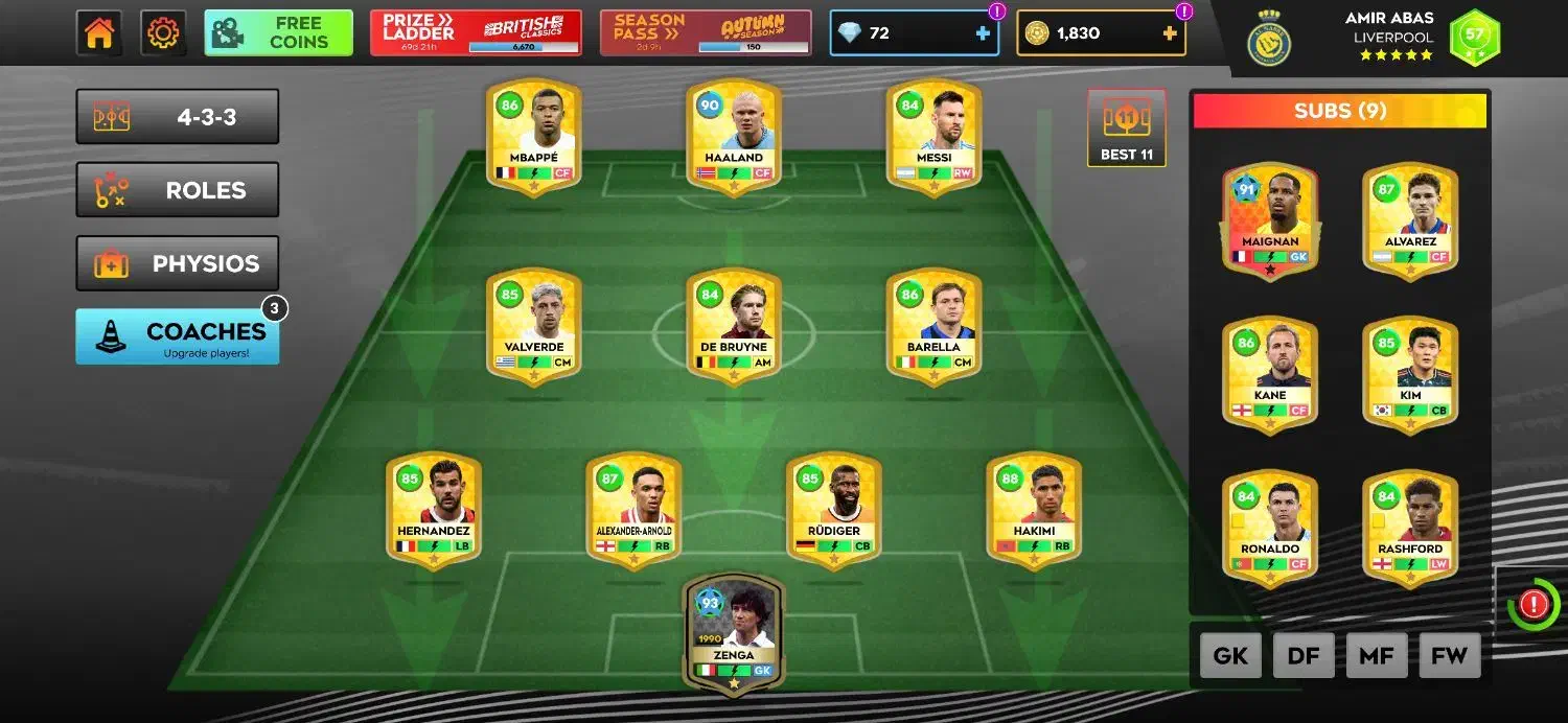 اکانت بازی فوتبال DLS|کنسول، بازی ویدئویی و آنلاین|زیرکوه, |دیوار