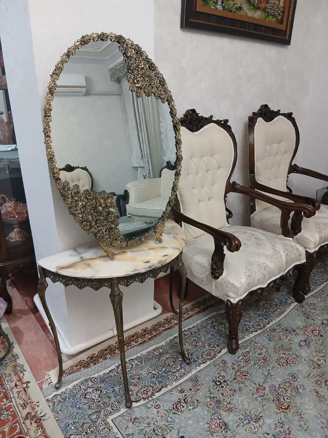 آینه شمعدان|آینه|تبریز, |دیوار