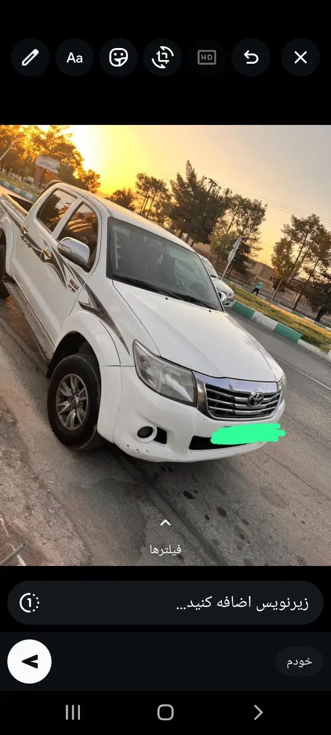 تویوتا هایلوکس ۲۰۱۴کارکرد واقعی ۲۰۰ هزار قیمت۳۷۰۰م|خودرو سواری و وانت|ایرانشهر, |دیوار