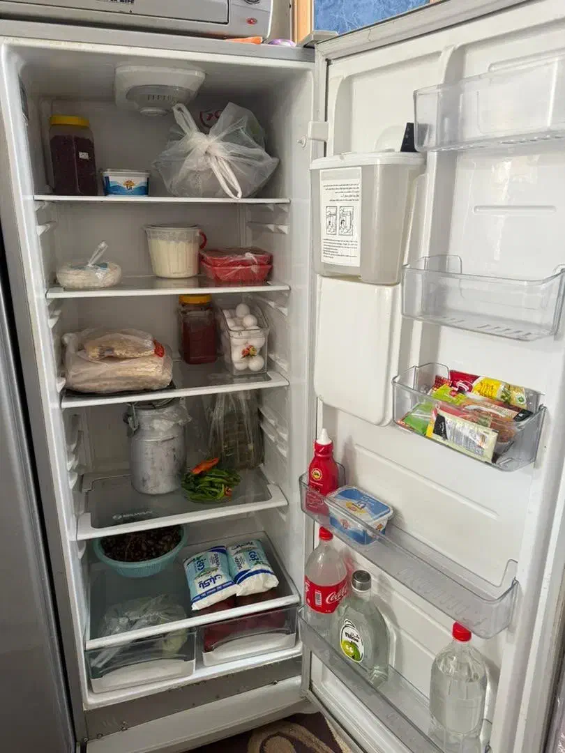 یخچال فریزر دوقلو رنگ سیلور سیلوان شیک و جادار|یخچال و فریزر|ماکو, |دیوار