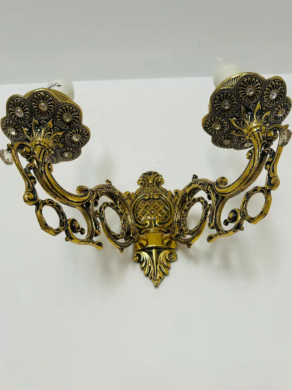 دیوار کوب برنز|لوستر و چراغ آویز|قم, چهل درخت|دیوار