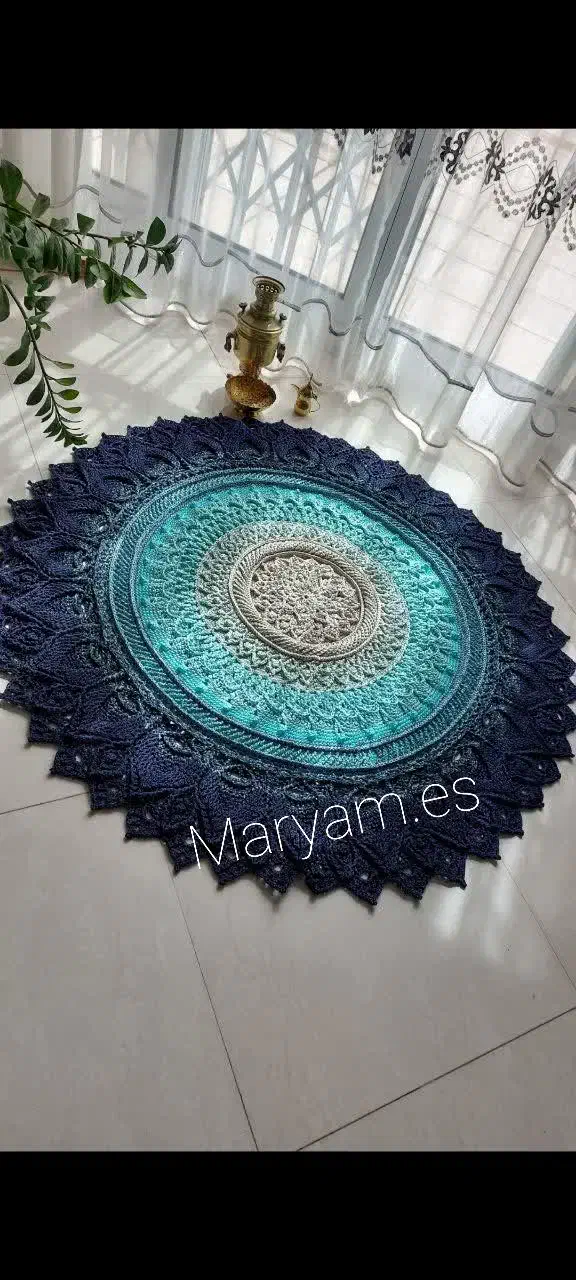 فرشینه شکوه خلقت(پادری) دستباف|فرش|اصفهان, صائب|دیوار