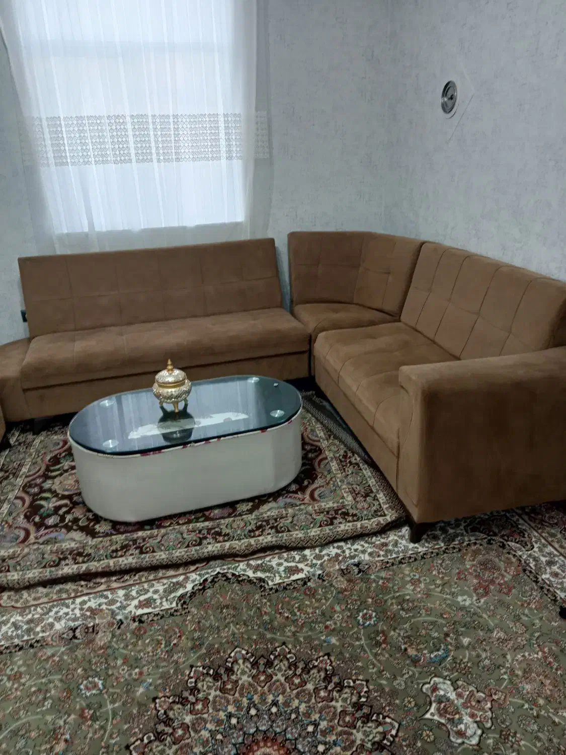 مبل ال درحد صفر همراه جلومبلی  قیمت مناسب|مبلمان خانگی و میز عسلی|مهاباد (آذربایجان غربی), |دیوار