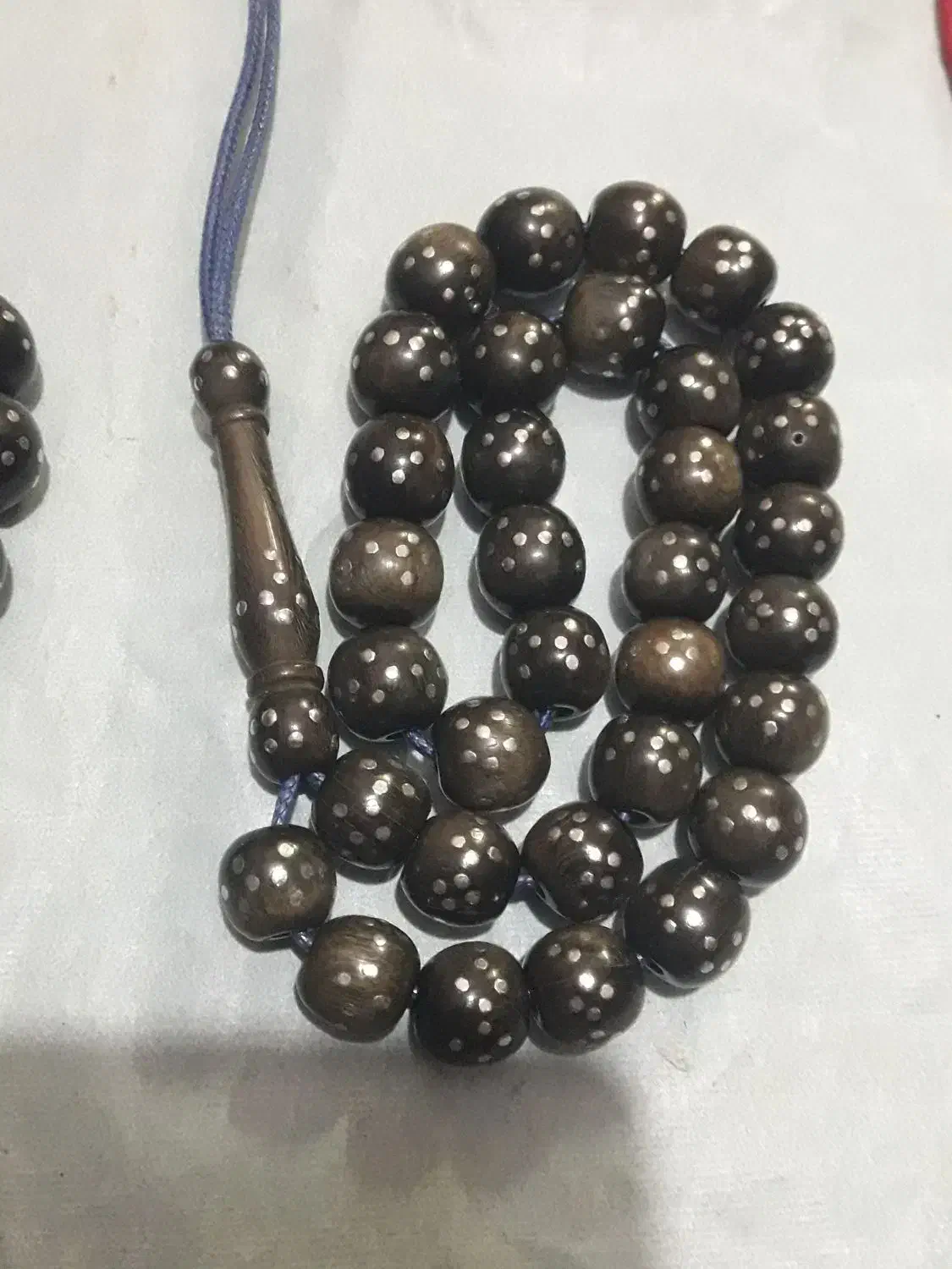 تسبیح نقره کوب صفوی|زیورآلات و اکسسوری|قمرود, |دیوار