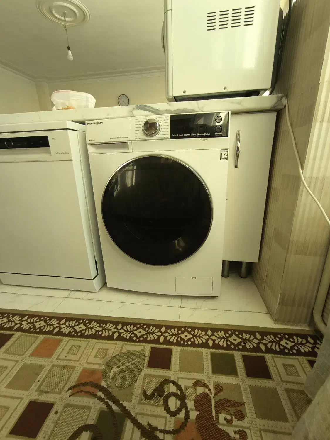 ماشین لباسشویی ۹کیلویی پاکشوما|ماشین لباسشویی و خشک‌کن لباس|کرج, کارخانه قند|دیوار