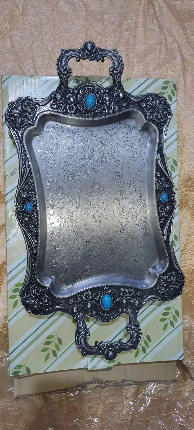 سـینی بزرگ پیوتر نو ومیـوه خـور ی|ظروف سرو و پذیرایی|شیراز, سلطان آباد|دیوار