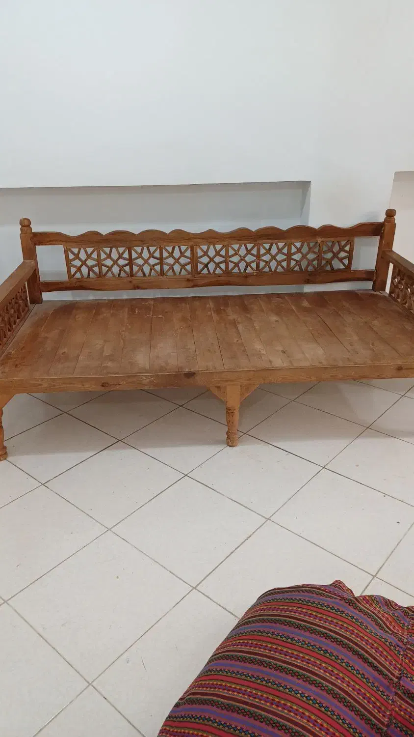 تخت چوبی ۲×۱|تخت و سرویس خواب|رباط‌کریم, رباط‌کریم|دیوار