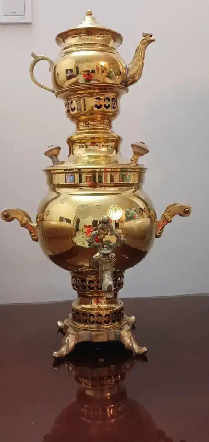 سماور برنجی زغالی|سماور، چایساز، قهوهساز|تهران, دربند|دیوار