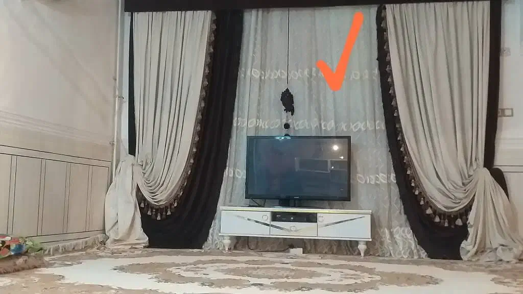 پرده سفید پنچره ودر به فروش میرسد|پرده، رانر، رومیزی|ایذه, |دیوار