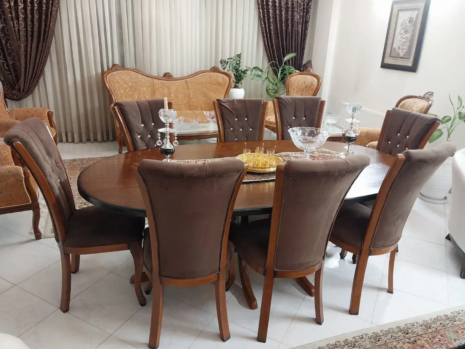 میز ناهار خوری|میز و صندلی غذاخوری|مشهد, هنرستان|دیوار