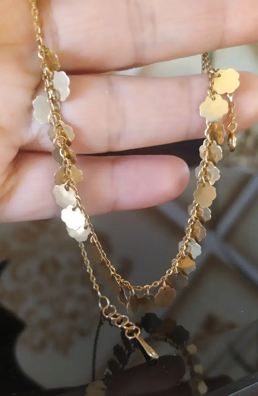 گردنی طلا و  گوشواره طلای دخترانه نونو|جواهرات|اردبیل, |دیوار