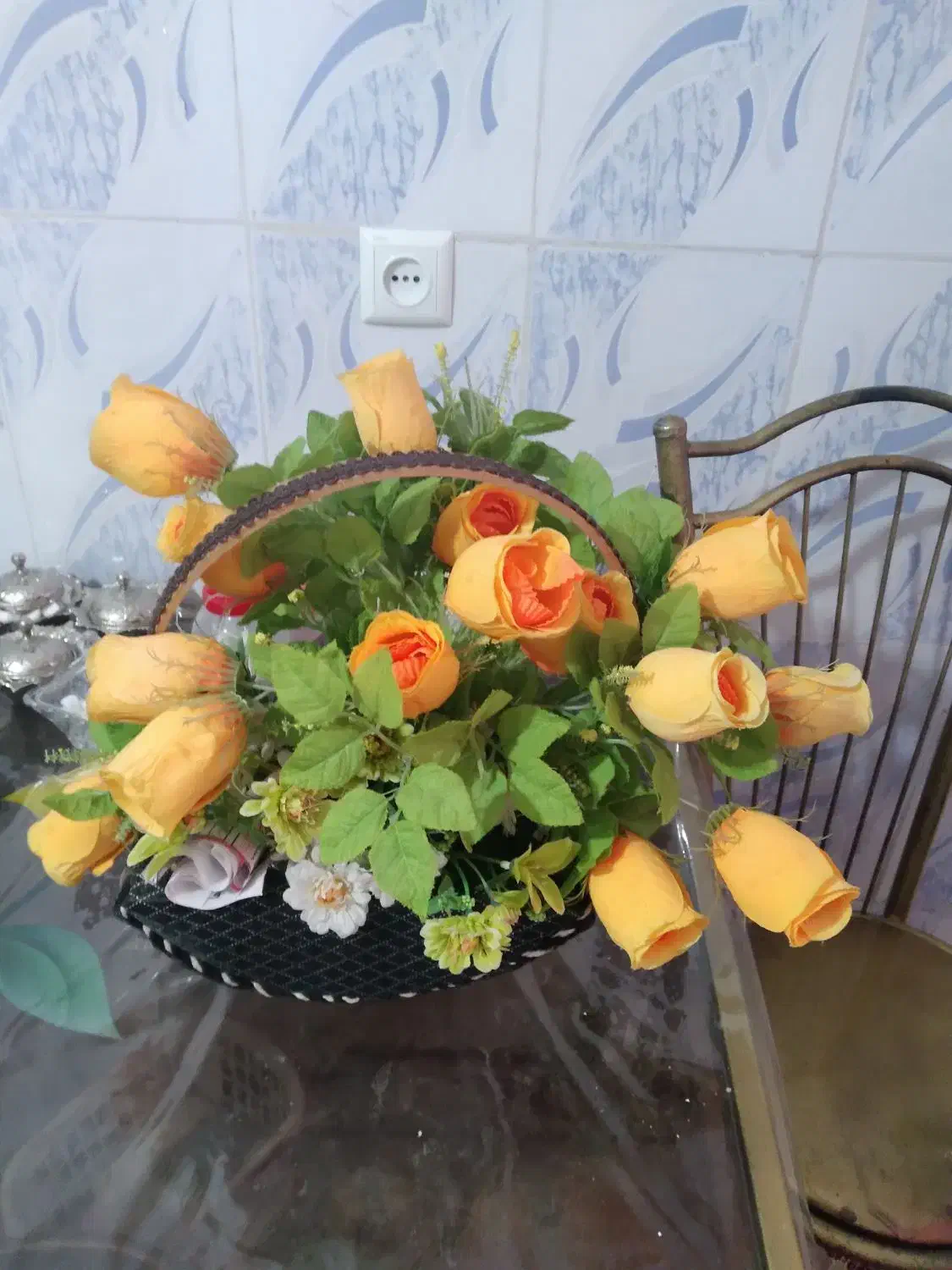 گلهای تزیینی|گل مصنوعی|نیشابور, پاستور|دیوار