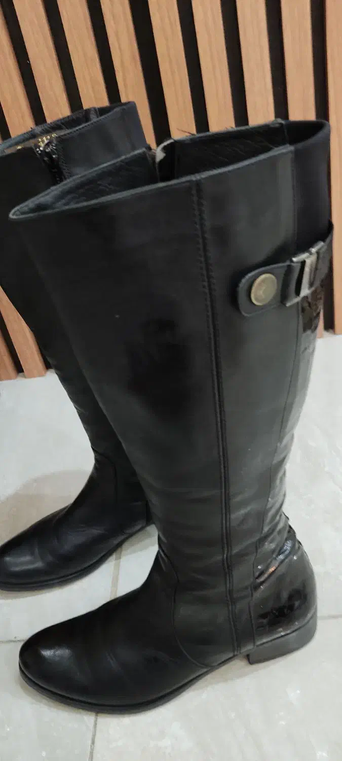 بوت بلند چرم زنانه نو|کیف، کفش، کمربند|تهران, ائمه اطهار|دیوار