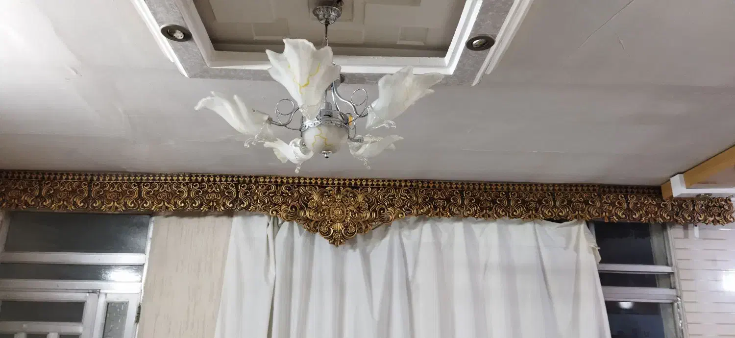 کتیبه پرده 4متر ونیم|پرده، رانر، رومیزی|مشهد, مصلی (کارمندان اول)|دیوار