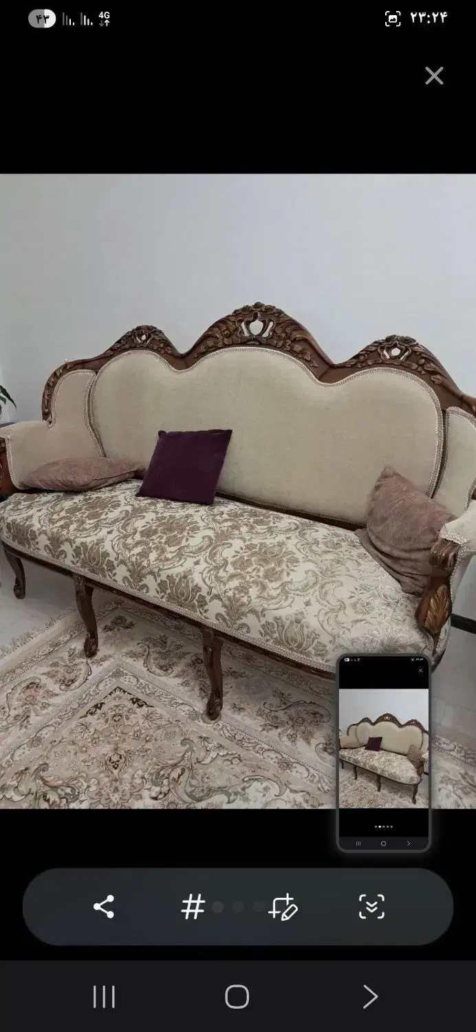 مبل ۷نفره با ناهر خوری ۴ نفره|مبلمان خانگی و میز عسلی|پردیس, فاز ۱۱|دیوار