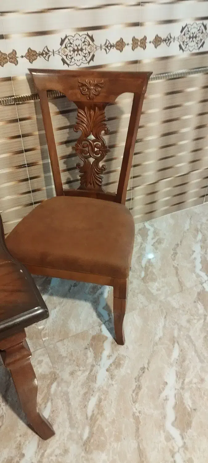 میز و صندلی غذاخوری ۶نفره|میز و صندلی غذاخوری|ثلاث باباجانی, |دیوار