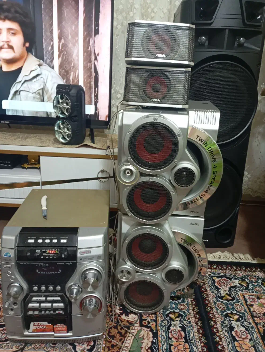 ظیط سه سی دی فلش خور کردم همش سالم|سیستم صوتی خانگی|اردبیل, |دیوار