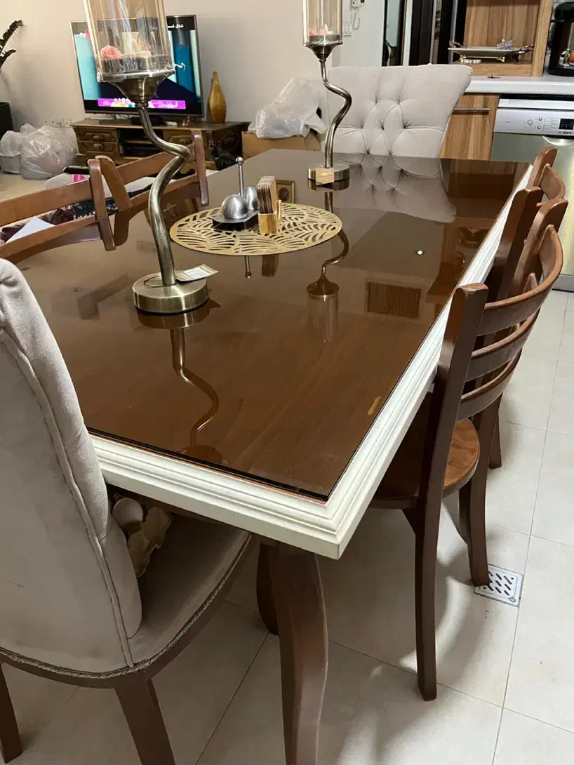 میز ناهار خوری ۶ نفره شیک|میز و صندلی غذاخوری|مشهد, شهید فرامرز عباسی|دیوار