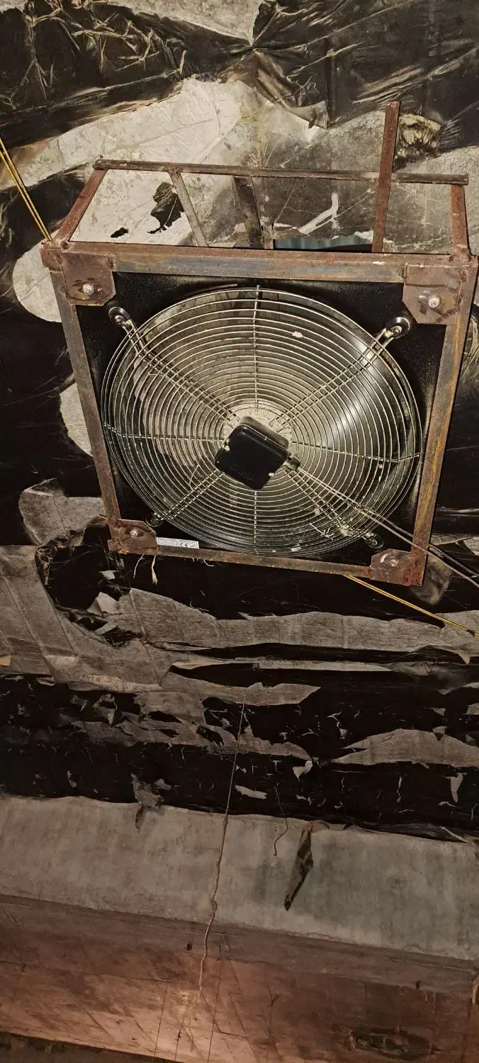 هوا کش ۶۰در۶۰ کم صدا  دمنده|پنکه و تصفیه‌کنندهٔ هوا|شیروان (خراسان), |دیوار