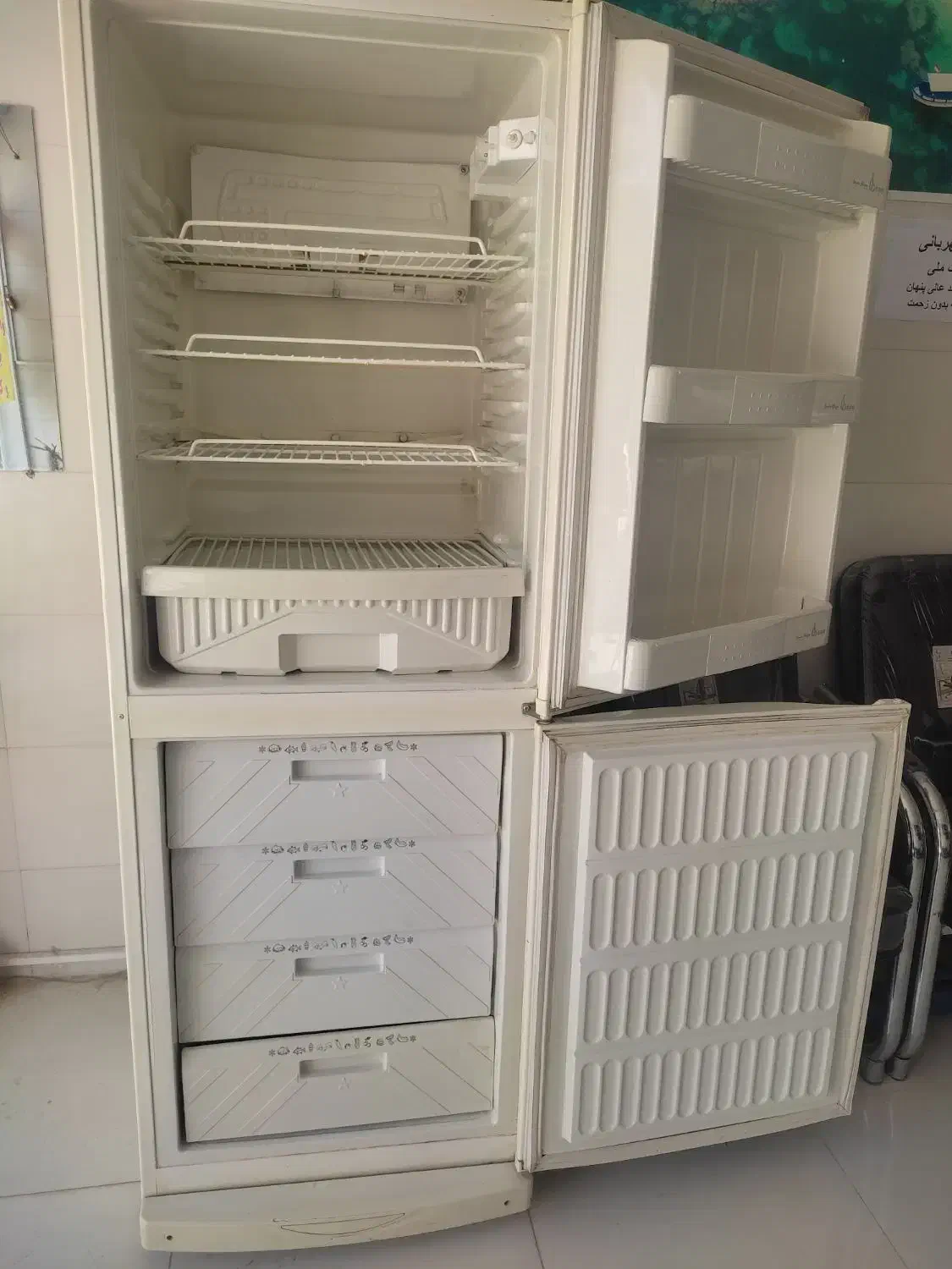 یخچال 2در  دونار خزر|یخچال و فریزر|سرپل ذهاب, |دیوار