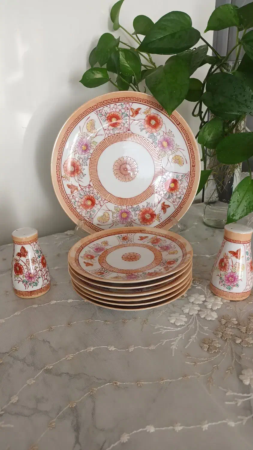 سرویس خیار خوری قدیمی|ظروف سرو و پذیرایی|مبارکه, |دیوار