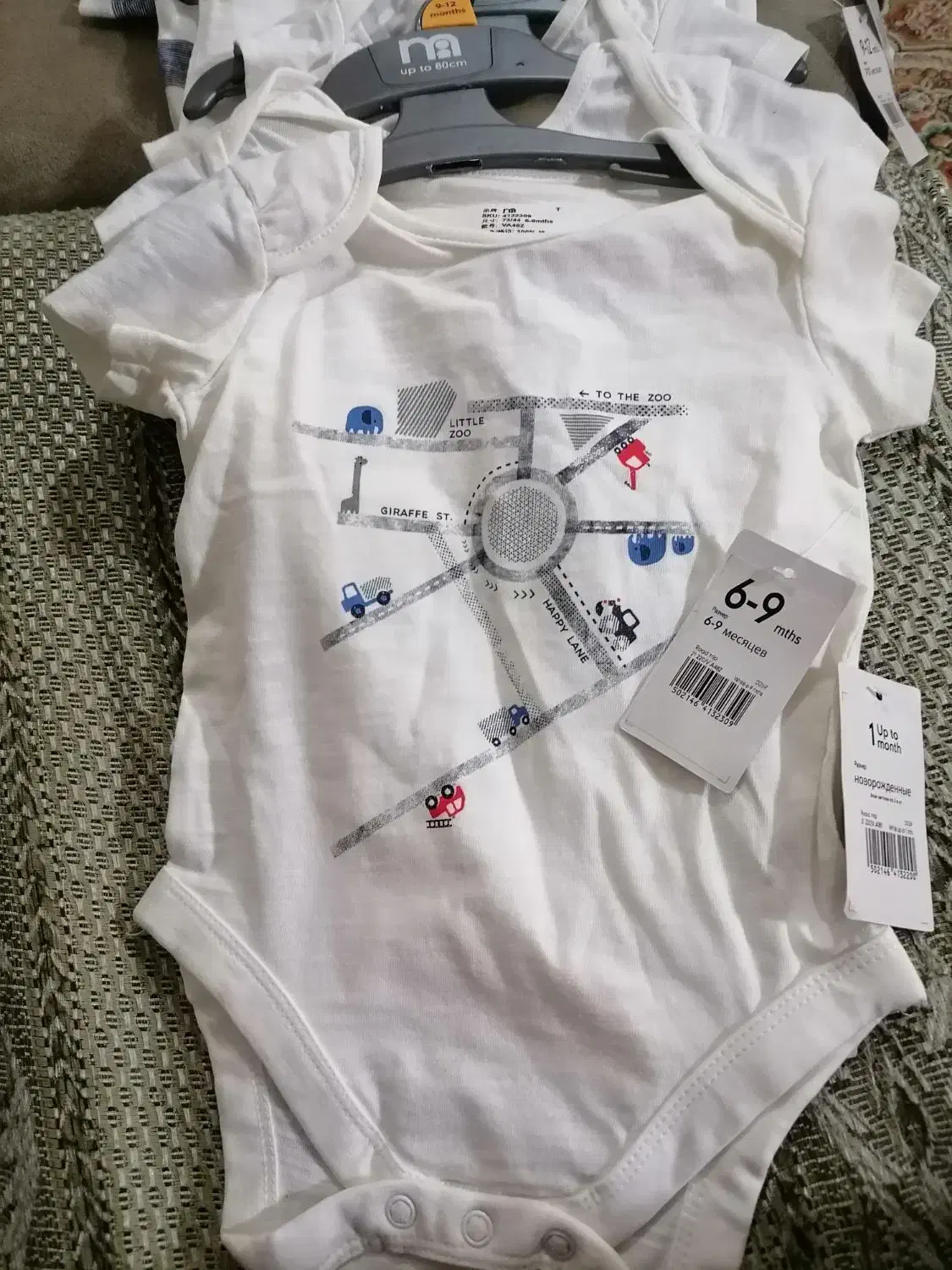 لباس نوزادی زیر دکمه ای از 1ماهگی تا یک سالگی|کفش و لباس بچه|بابل, |دیوار