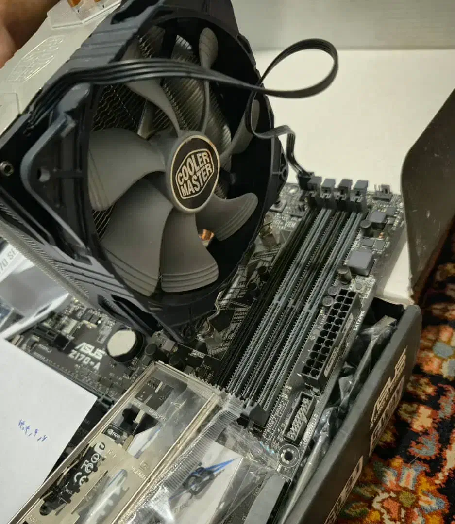asus Z170-A 7700k coolermaster hyper 212|قطعات و لوازم جانبی رایانه|زنجان, |دیوار