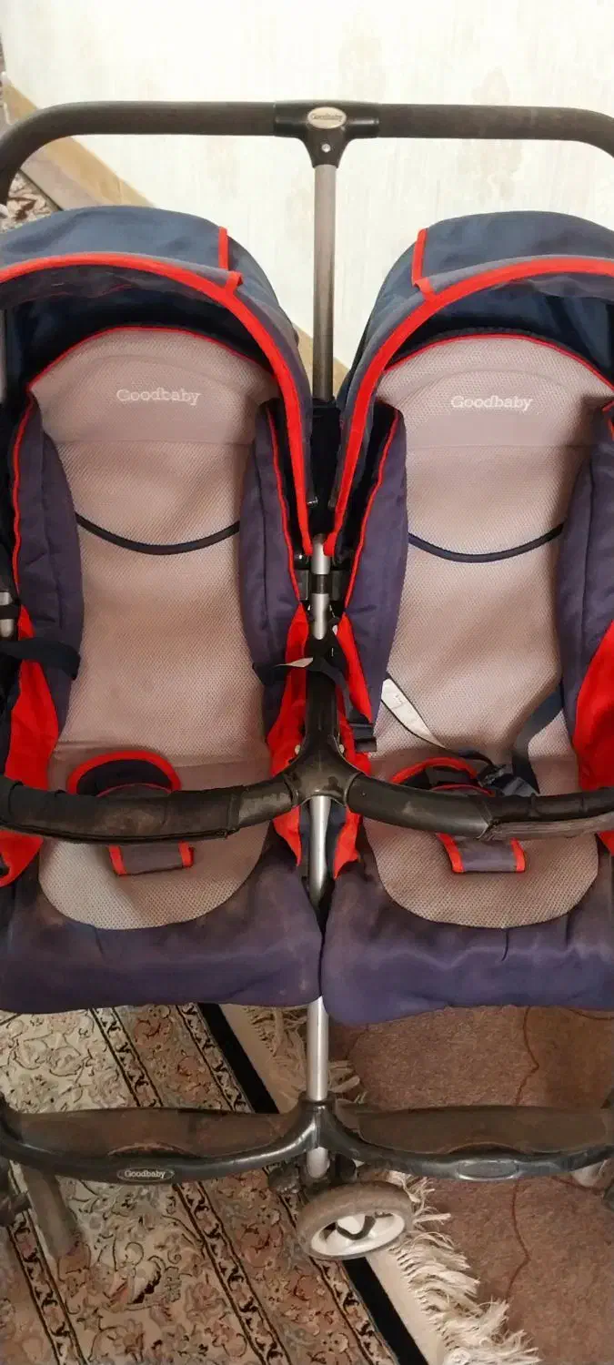 کالسکه دوقلو خارجی|کالسکه و لوازم جانبی|قم, عمار یاسر|دیوار