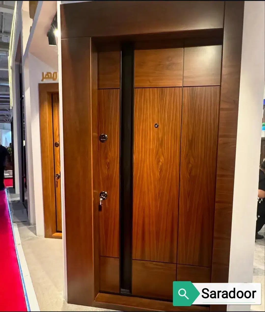 درب ضد سرقت طرح مدرن، نرده، نما کامپوزیت کد F151|مصالح و تجهیزات ساختمان|نور, |دیوار