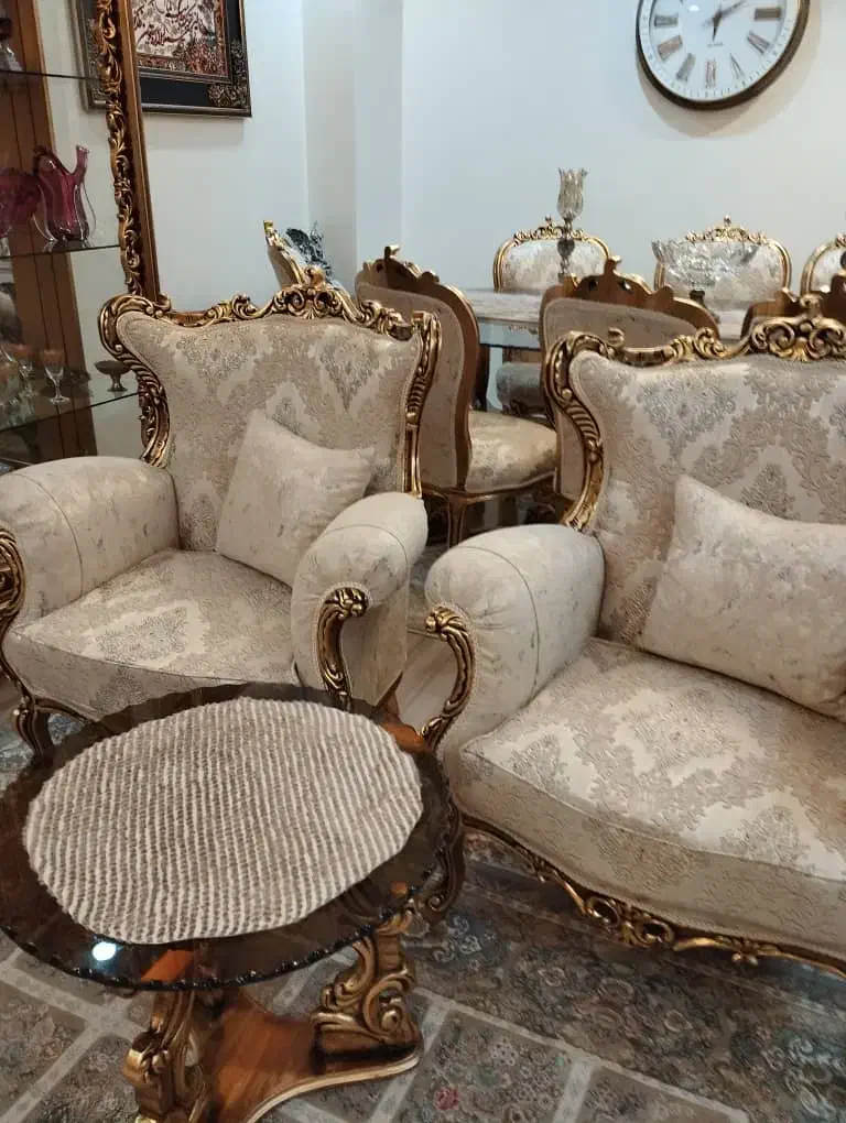 مبلمان سلطنتی ورق طلا|مبلمان خانگی و میز عسلی|تهران, شهرک چیتگر|دیوار