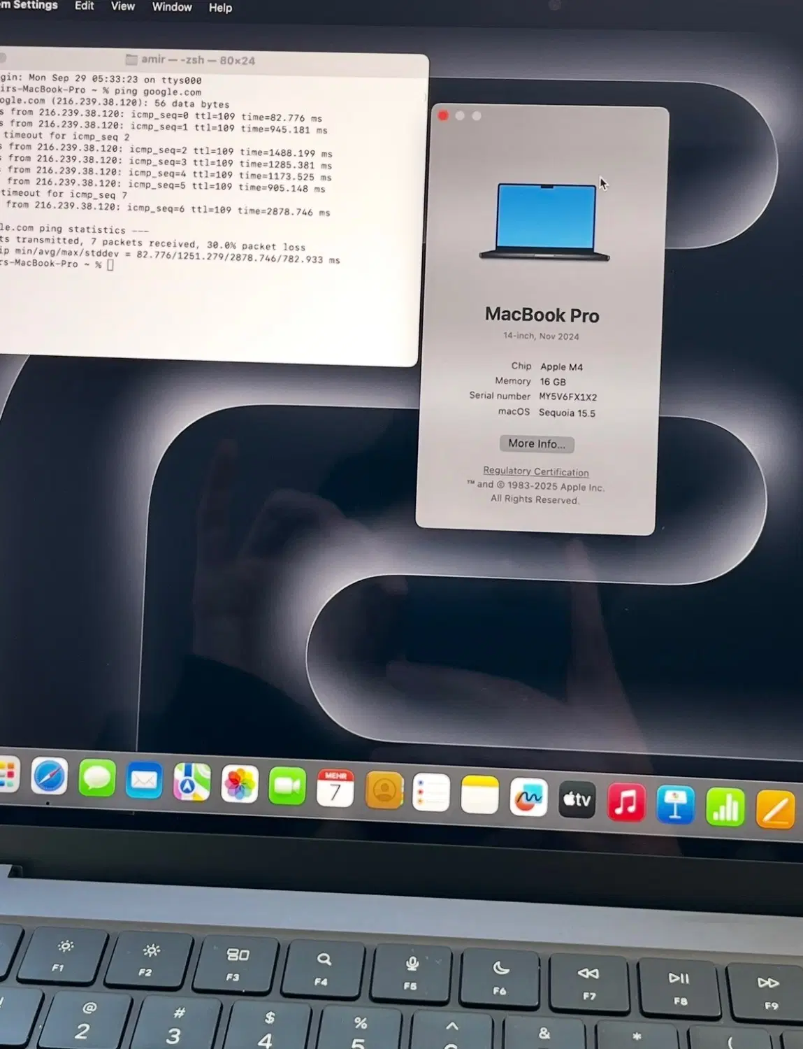 Macbook Pro M4 16gb 512|رایانه همراه|تبریز, |دیوار