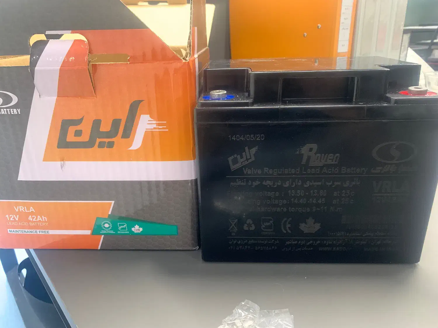 ۴ عدد باتری فابریک یو پی اس صبا باتری|مودم و تجهیزات شبکه|تهران, جردن|دیوار