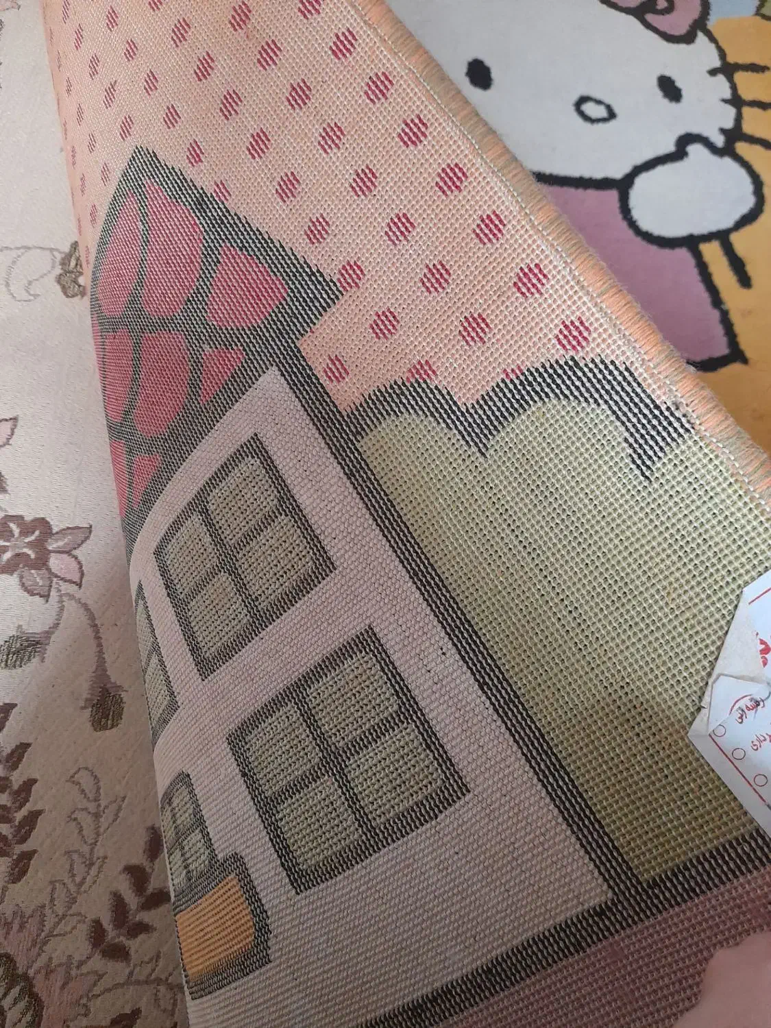 فرش ۴ متری و پادری طرح کیتی اتاق کودک|فرش|رشت, معلولین|دیوار