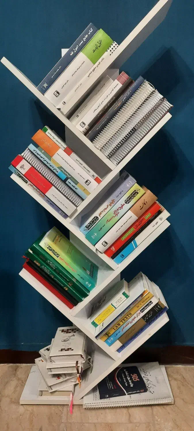 کتابخانه طرح درختی|کتابخانه، شلف، قفسه‌های دیواری|رشت, دیلمان|دیوار