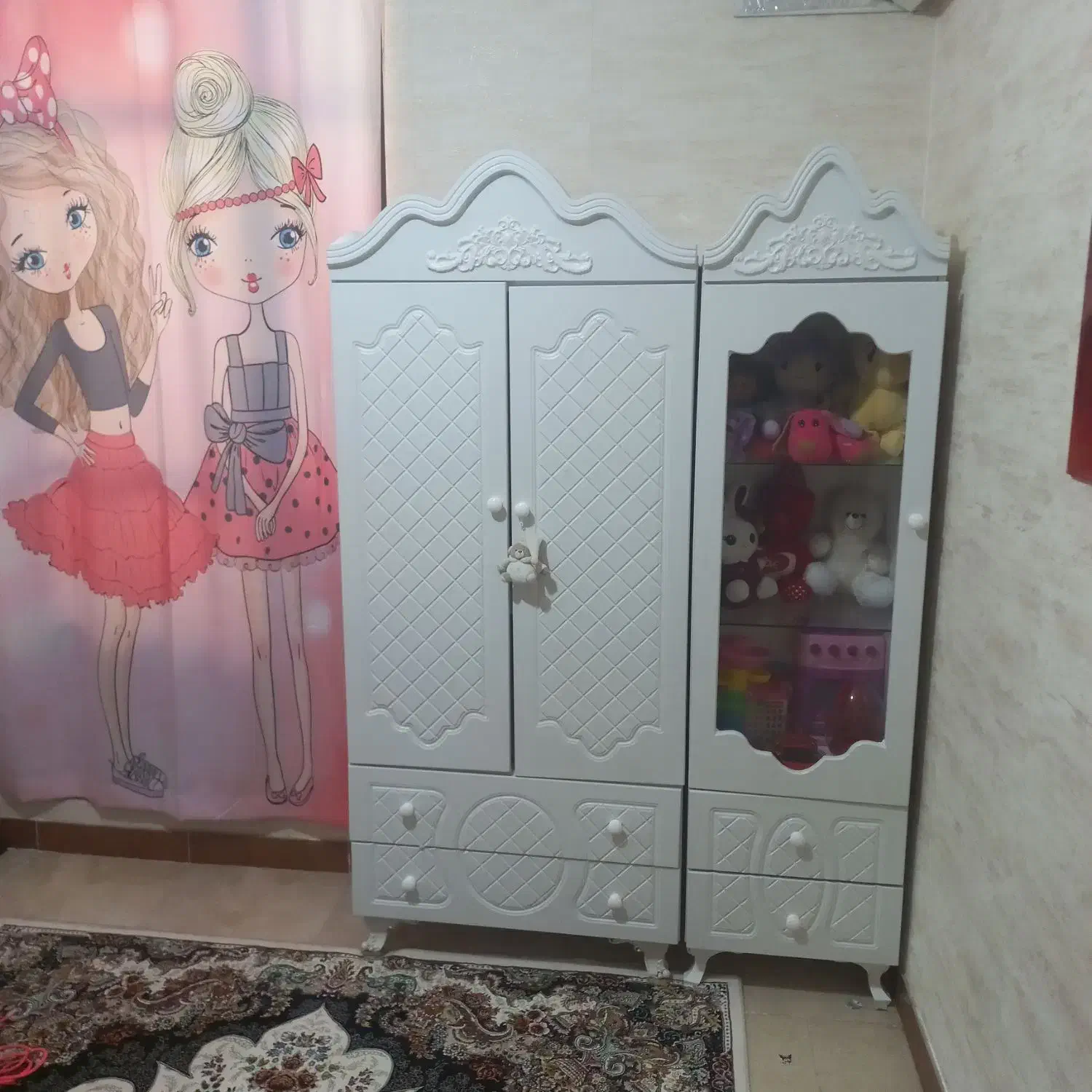 کمد و تخت کودک|تخت و سرویس خواب|قرچک, باقرآباد|دیوار