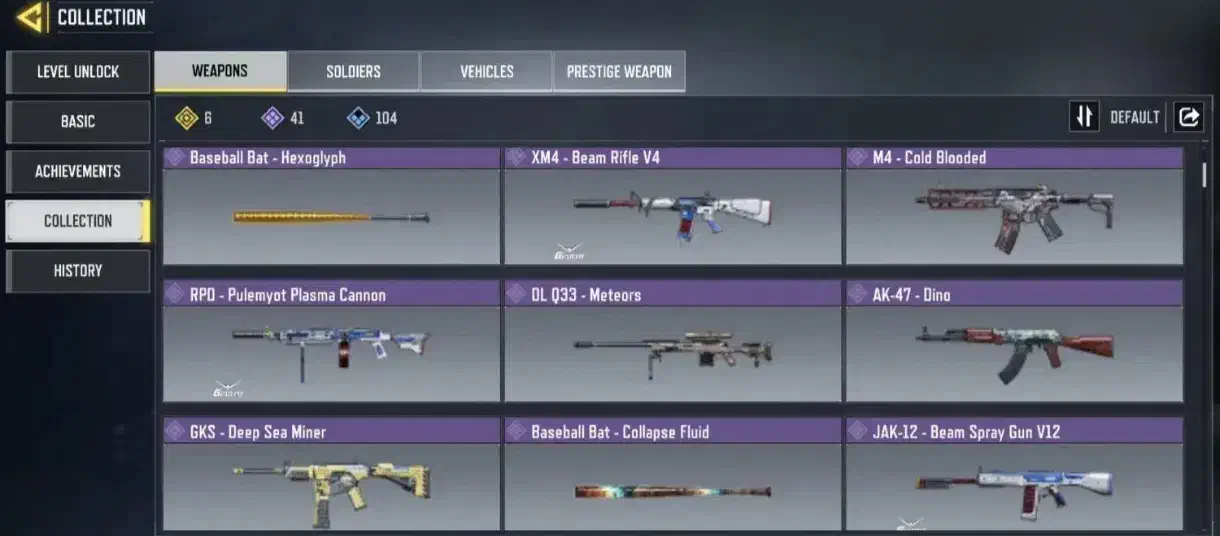 اکانت کالاف اچ اس لجند|کنسول، بازی ویدئویی و آنلاین|صدرا-فارس, فاز ۱|دیوار