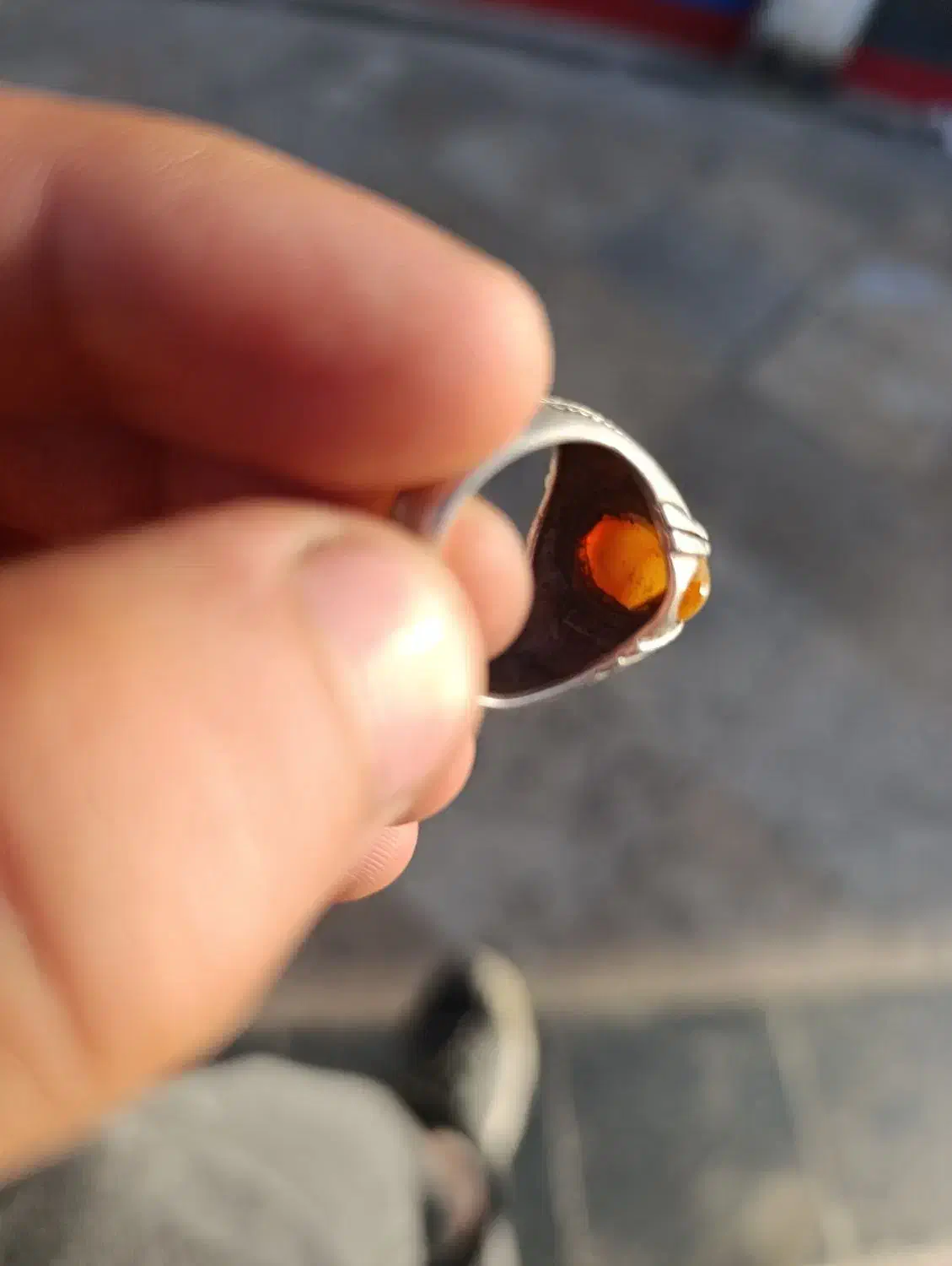 انگشتر باباقوری نقره ۹۲۵|جواهرات|کرج, شهرک اوج|دیوار